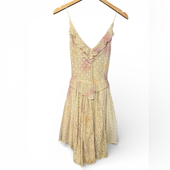 Free People Dresses & Skirts - Free People Washed Ashore Mini Dress XS NWT Rare Sample Boho Coastal Festival